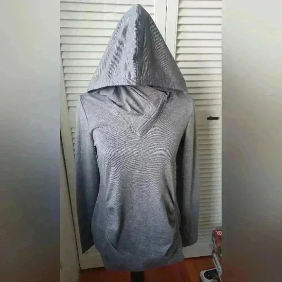 Thyme maternity XXS  Hoodie with asymmetrical zipper detail - Picture 1 of 6
